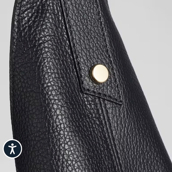 L.K Bennett Soula Leather Slouchy Shoulder Bag Black New With Tags - Picture 2 of 7